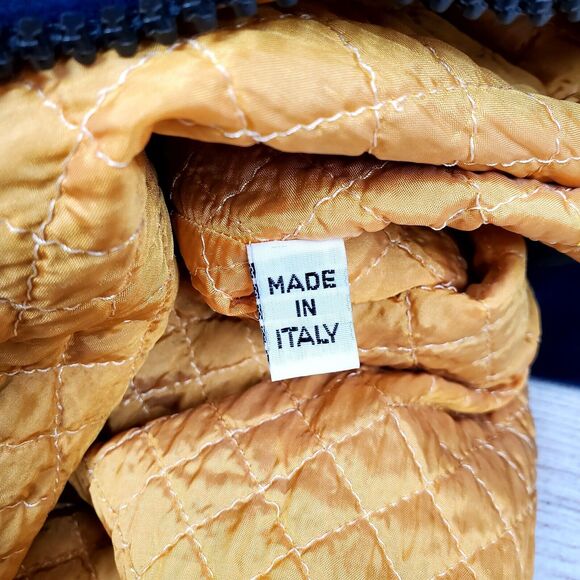 Rifat Ozbek Rare Runway Vintage 90s Y2K Velvet Bomber Boho Jacket Italy 42 US 8 - Picture 10 of 12